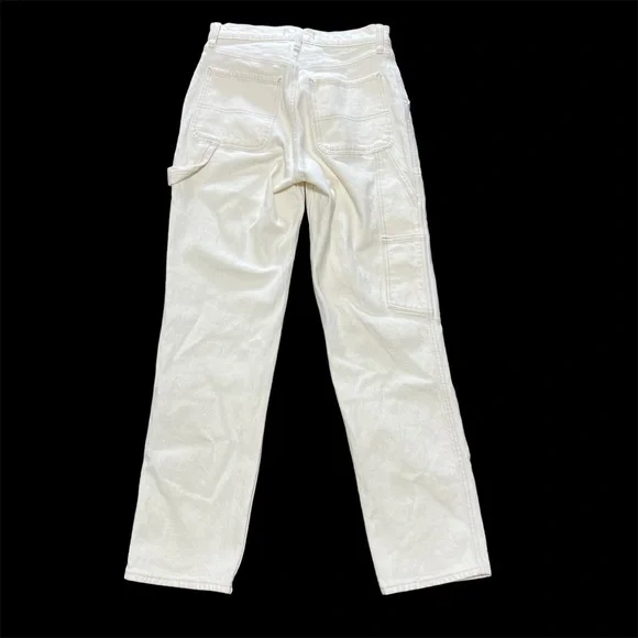 Abercrombie & Fitch The 90s Straight Jean Ultra High Rise In Cream Size 28/6 - Picture 4 of 9